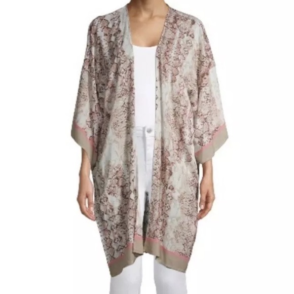 NWOT Time and Tru Kimono Cardigan Snake Print Size S/M - Picture 2 of 6